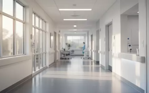 Ein heller, moderner Krankenhausflur mit natürlichem Lichteinfall und minimalistischer Architektur. - Foto: über boerse-global.de