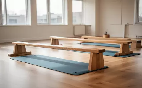 Heller, minimalistischer Sportraum mit Balance-Elementen und Gymnastikmatten in einer ruhigen, lichtdurchfluteten Umgebung. - Foto: über boerse-global.de