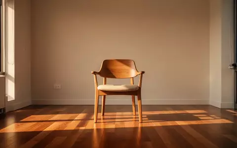 Ein minimalistischer, leerer Behandlungsraum mit einem hölzernen Untersuchungsstuhl in warmem Sonnenlicht. - Foto: über boerse-global.de