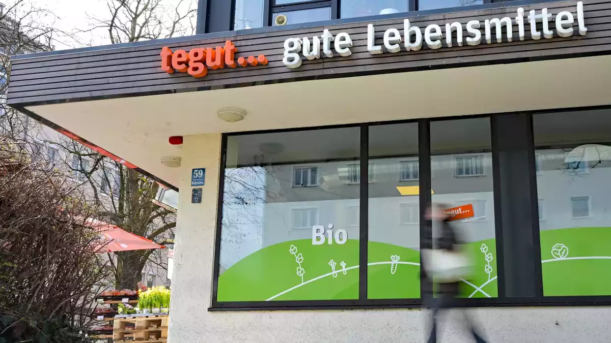 Ein Tegut-Supermarkt in Bayern. (Archivbild) - Bild: Malin Wunderlich/dpa