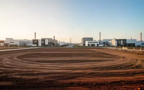 Ein weitläufiges Industriegrundstück bei Sonnenuntergang, bereit für die gewerbliche Bebauung. - Foto: über boerse-global.de