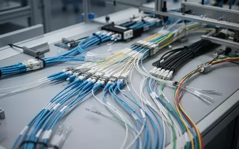 Nahaufnahme von hochwertigen Spezialkabeln und Industriewindungen auf einer modernen Werkbank. - Foto: über boerse-global.de