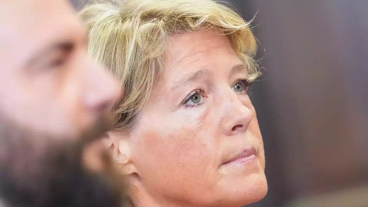 Christina Block bestreitet die Vorwürfe der Anklage. - Bild: Marcus Brandt/dpa Pool/dpa