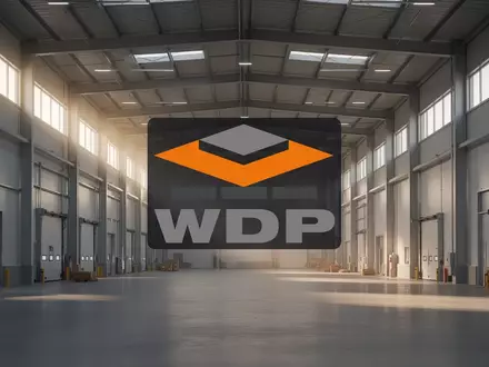 Moderne, weitläufige Lagerhalle in einer professionellen Industrieumgebung bei Sonnenaufgang. - Foto: über boerse-global.de