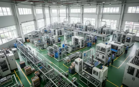 Moderne Produktionshalle in einer Fabrik in Taichung mit hochmodernen Fertigungsanlagen. - Foto: über boerse-global.de
