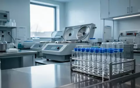 Ein modernes, steriles Labor mit medizinischen Geräten und Glasfläschchen in einer professionellen Forschungsumgebung. - Foto: über boerse-global.de