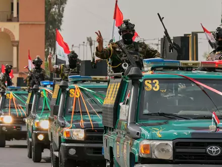 Im Irak wird der US-Truppenabzug als «Tag der Unabhängigkeit» gefeiert. - Foto: Hadi Mizban/AP/dpa