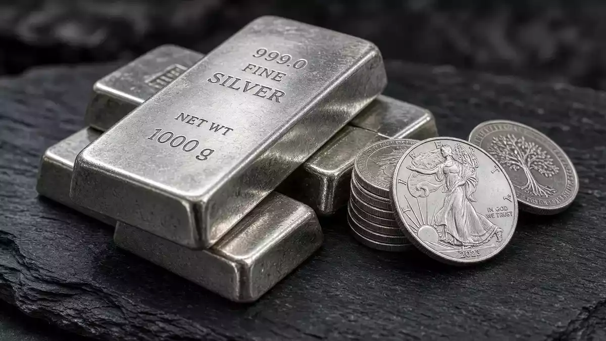 Silver Rebounds to $61.84 as Fed Rate-Hike Odds Ease; $60 Level in Focus