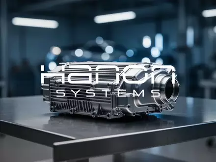 Abstraktes, atmosphärisches Bild eines modernen Automobilbauteils in einer industriellen Werkstattumgebung. - Foto: über boerse-global.de