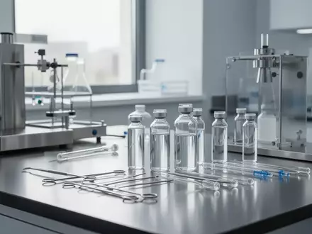 Ein steriles, modernes medizinisches Labor mit glänzenden Oberflächen und medizinischen Instrumenten in natürlichem Tageslicht. - Foto: über boerse-global.de
