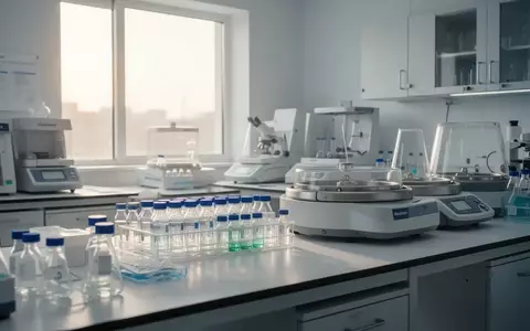 Ein steriles, helles medizinisches Labor mit wissenschaftlichen Analysegeräten auf einem Arbeitstisch. - Foto: über boerse-global.de