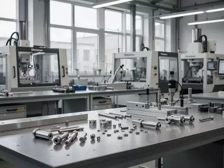 Eine moderne, helle Werkstatt für industrielle Fertigung in Dresden mit präzisen Werkzeugen und hochwertigen Bauteilen. - Foto: über boerse-global.de