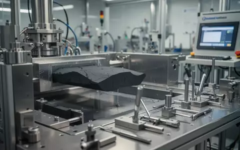 Ein hochmodernes Industrielabor für Graphitverarbeitung mit spezialisierten Maschinen in einer sauberen Arbeitsumgebung. - Foto: über boerse-global.de