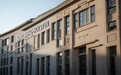 Das Landtagsgebäude in Kiel bei Tageslicht, Architekturaufnahme ohne Personen. - Foto: über boerse-global.de