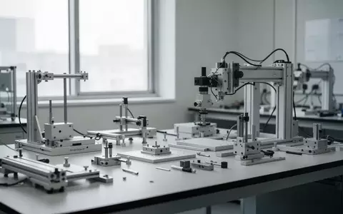 Ein minimalistisches Labor für Robotikforschung mit Präzisionswerkzeugen auf einer schlichten Werkbank. - Foto: über boerse-global.de