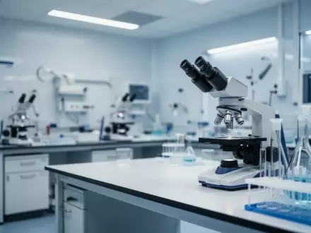 Ein steriles, modernes medizinisches Forschungslabor mit klinischen Geräten und Laborausstattung. - Foto: über boerse-global.de