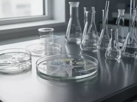 Sterile Laborumgebung mit wissenschaftlichen Glaswaren und Petrischalen für die medizinische Forschung. - Foto: über boerse-global.de