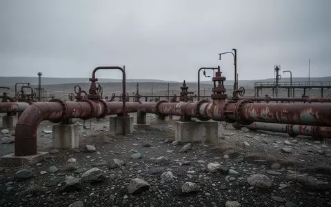 Industrielle Gasleitungen in einer kargen, steinigen Landschaft unter einem bewölkten Himmel. - Foto: über boerse-global.de