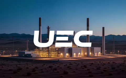 Moderne Energieinfrastruktur in einer weiten Wüstenlandschaft bei Dämmerung, die industrielle Entwicklung symbolisiert. - Foto: über boerse-global.de