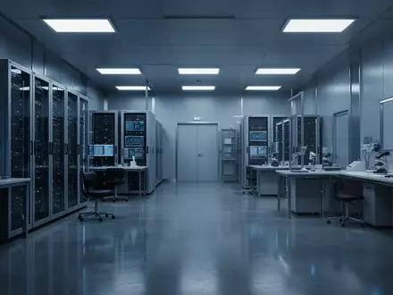 Ein modernes Forensik-Labor mit Server-Infrastruktur und kühler Beleuchtung als Symbol für digitale Sicherheit. - Foto: über boerse-global.de