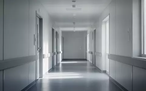 Ein minimalistischer, heller Krankenhausflur mit steriler Architektur und natürlichem Lichteinfall ohne sichtbare Personen. - Foto: über boerse-global.de