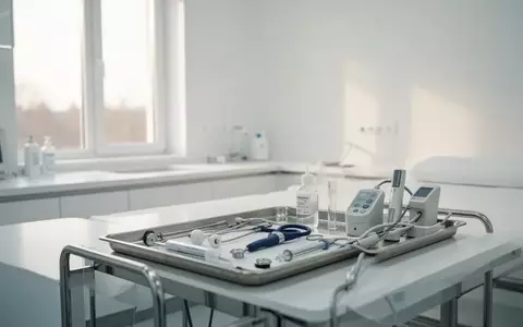 Ein minimalistisch und hell eingerichteter medizinischer Untersuchungsraum mit professioneller Ausrüstung in einer sterilen Umgebung. - Foto: über boerse-global.de