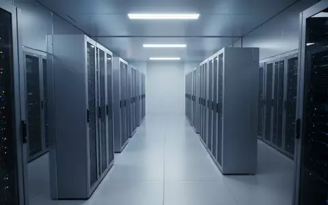 Ein minimalistischer, modern gestalteter Serverraum mit kühler Beleuchtung und klaren architektonischen Linien. - Foto: über boerse-global.de