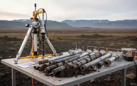 Geologische Bodenproben und Bohrkern-Analysen in einem modernen Explorationsgebiet unter natürlichem Tageslicht. - Foto: über boerse-global.de