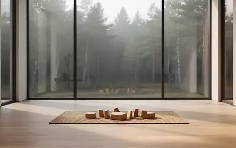 Ein heller, minimalistischer Raum für Physiotherapie mit Holzboden und Blick ins Grüne, der eine ruhige Atmosphäre vermittelt. - Foto: über boerse-global.de