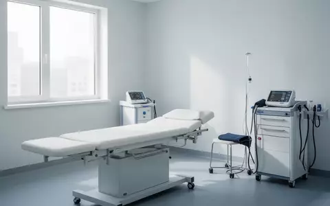 Ein steriler Untersuchungsraum mit medizinischer Ausstattung für Blutdruckmessungen. - Foto: über boerse-global.de
