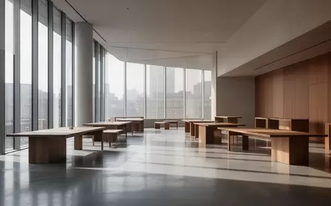 Ein minimalistischer, moderner Veranstaltungsraum in London mit klaren architektonischen Linien und hellem Tageslicht. - Foto: über boerse-global.de