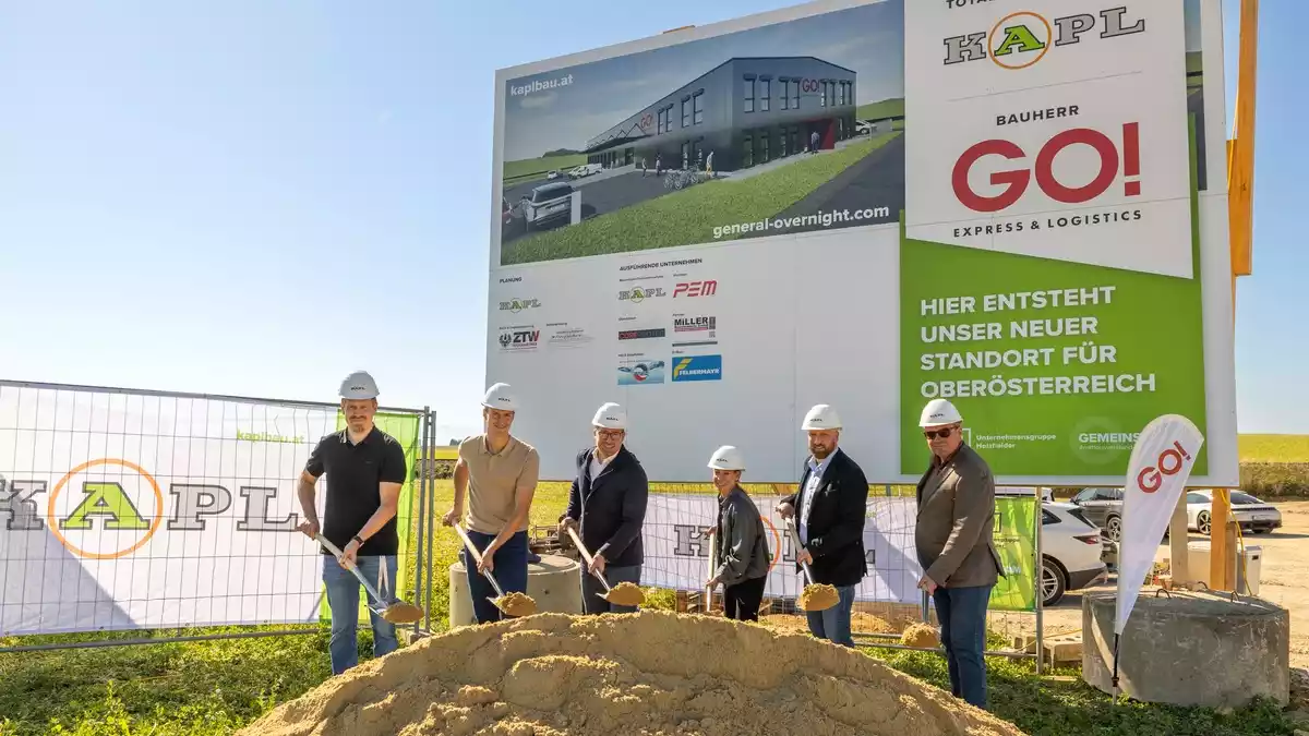 GO! investiert in Österreich: neuer Standort mit Regio-Hub in Steinhaus bei Wels / Spatenstich markiert den Startschuss für den Ausbau der österreichischen Infrastruktur - Bild: presseportal.de