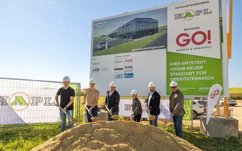 GO! investiert in Österreich: neuer Standort mit Regio-Hub in Steinhaus bei Wels / Spatenstich markiert den Startschuss für den Ausbau der österreichischen Infrastruktur - Foto: presseportal.de