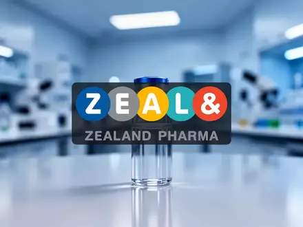Abstrakte Darstellung moderner pharmazeutischer Forschung in einem sterilen Labor mit Fokus auf eine Glasampulle. - Foto: über boerse-global.de