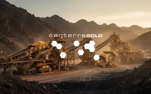 Moderne industrielle Goldverarbeitungsanlage in einer bergigen Landschaft bei Sonnenuntergang. - Foto: ĂĽber boerse-global.de