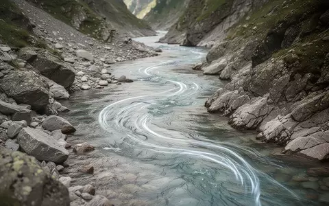 Ein gewundener Gebirgsfluss, der durch eine felsige Schlucht fließt und die natürliche Durchblutung symbolisiert. - Foto: über boerse-global.de