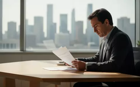Ein professioneller Finanzanalyst arbeitet in einem lichtdurchfluteten, modernen Büro an Unterlagen. - Foto: über boerse-global.de