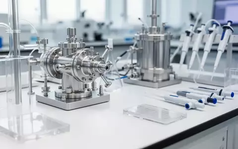 Ein sauberer, klinischer Labortisch mit wissenschaftlichen Präzisionsgeräten zur Materialforschung in einer hellen Umgebung. - Foto: über boerse-global.de