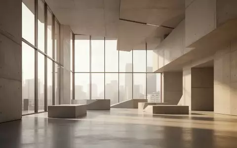 Ein moderner, minimalistisch gestalteter Innenraum mit klaren Linien und hellem, natürlichem Tageslicht. - Foto: über boerse-global.de