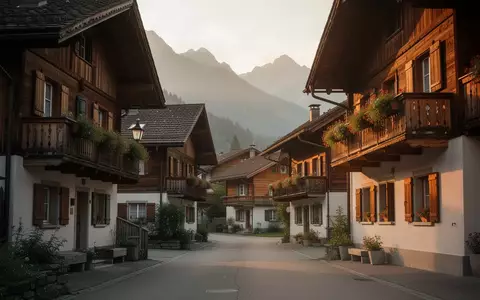 Traditionelle Schweizer Chalet-Architektur in einem ruhigen Wohngebiet vor einer Bergkulisse. - Foto: über boerse-global.de