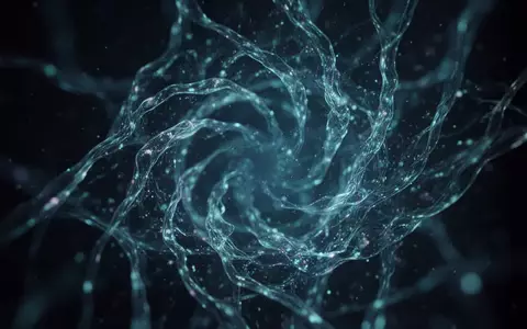 Abstrakte, spiralförmige Lichtmuster in einer dunklen Umgebung, die neuronale Aktivitätsmuster symbolisieren. - Foto: über boerse-global.de