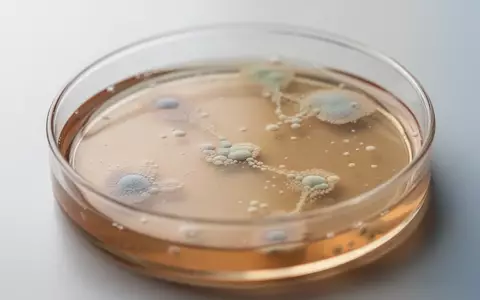 Nahaufnahme einer Petrischale mit mikrobiellen Kulturen in einer klinischen Laborumgebung. - Foto: über boerse-global.de