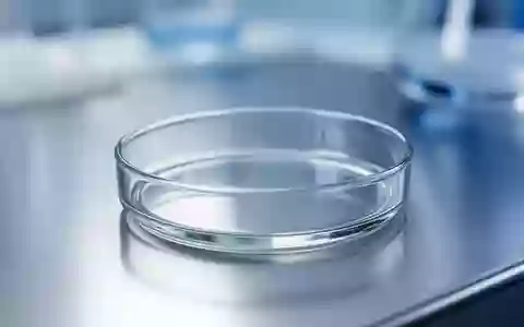 Eine leere Petrischale auf einer sterilen Edelstahloberfläche in einem klinischen Laborumfeld. - Foto: über boerse-global.de