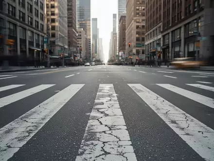 Ein belebter Fußgängerüberweg auf einer städtischen Asphaltstraße bei Tageslicht. - Foto: über boerse-global.de