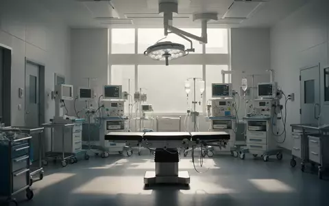 Ein steriler, ruhiger Operationssaal in einer Klinik mit natürlichem Lichteinfall und moderner medizinischer Ausstattung. - Foto: über boerse-global.de