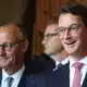 Der «Reservekanzler» hatte viel Lob für den Kanzler übrig. - Bild: Christoph Reichwein/dpa