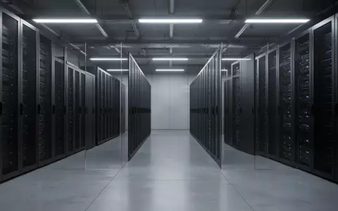 Ein moderner, minimalistischer Serverraum mit sauberen Metallschränken in einer Industrieumgebung ohne sichtbare Schrift. - Foto: über boerse-global.de
