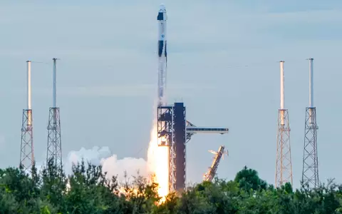 Die Astronauten brachen vom Weltraumbahnhof Cape Canaveral im US-Bundesstaat Florida zur ISS auf. - Foto: John Raoux/AP/dpa