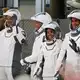 Vier Astronauten sind zur ISS gestartet.  - Bild: Terry Renna/AP/dpa