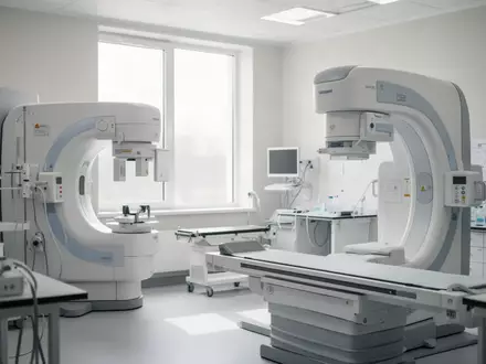 Modernes, steriles medizinisches Labor mit hochwertigen Diagnosegeräten in einer hellen, professionellen Umgebung. - Foto: über boerse-global.de